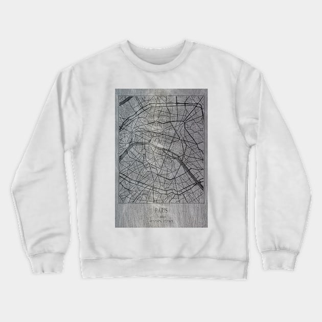 Paris, France, city map Crewneck Sweatshirt by Creative at home